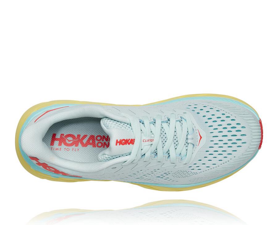 Zapatillas Running Hoka One One Mujer - Clifton 7 - Azules - QVJ480721